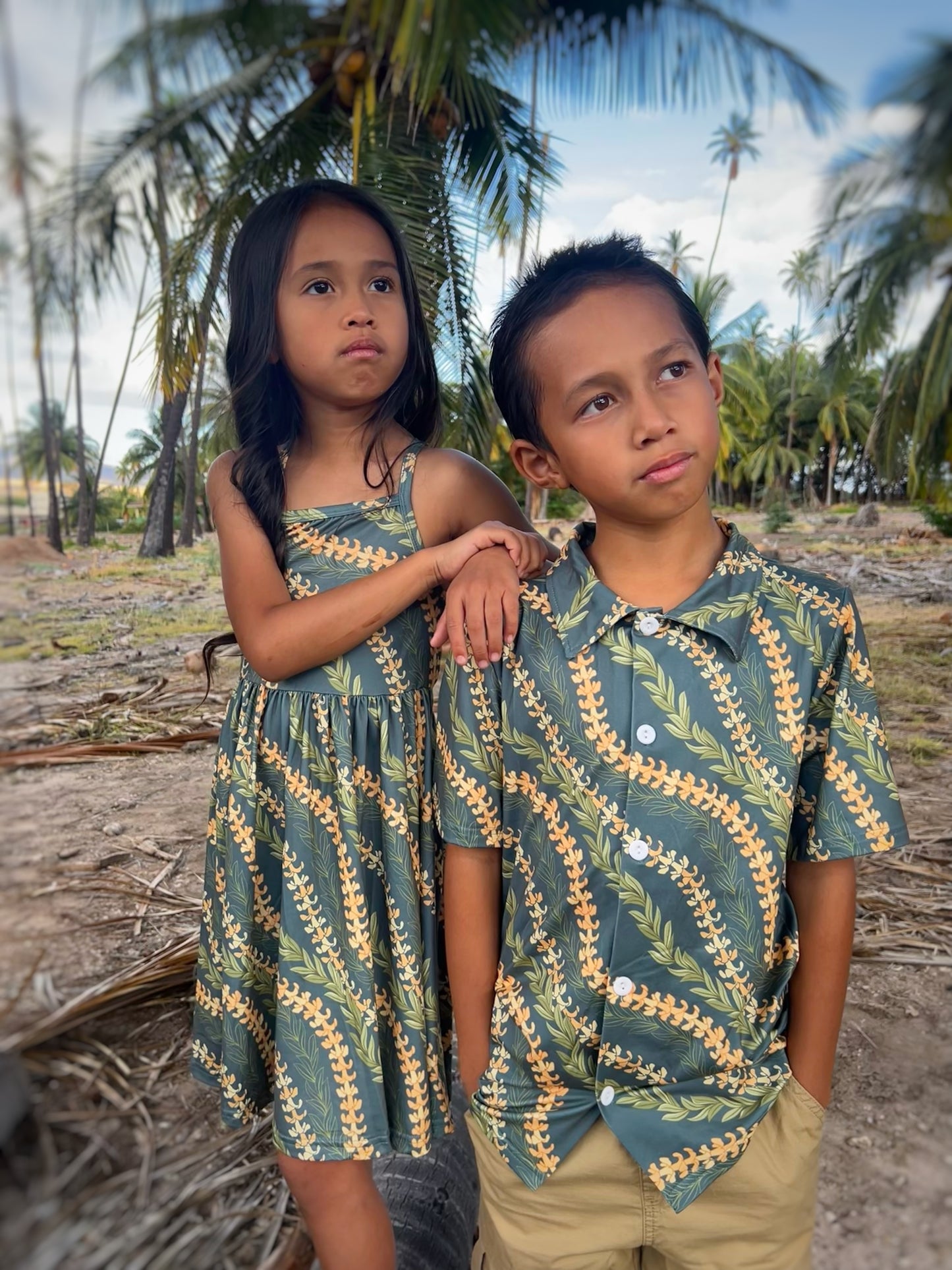 Keiki button up shirts