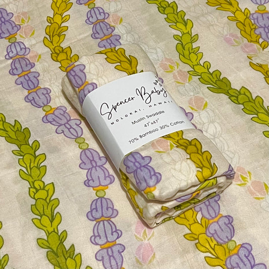 Cream strand swaddle