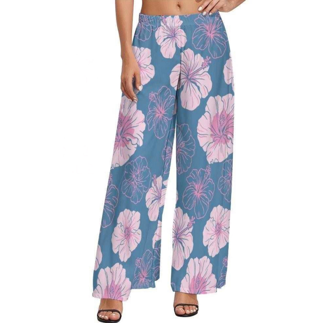 Hibiscus wide leg Palazzo Pants