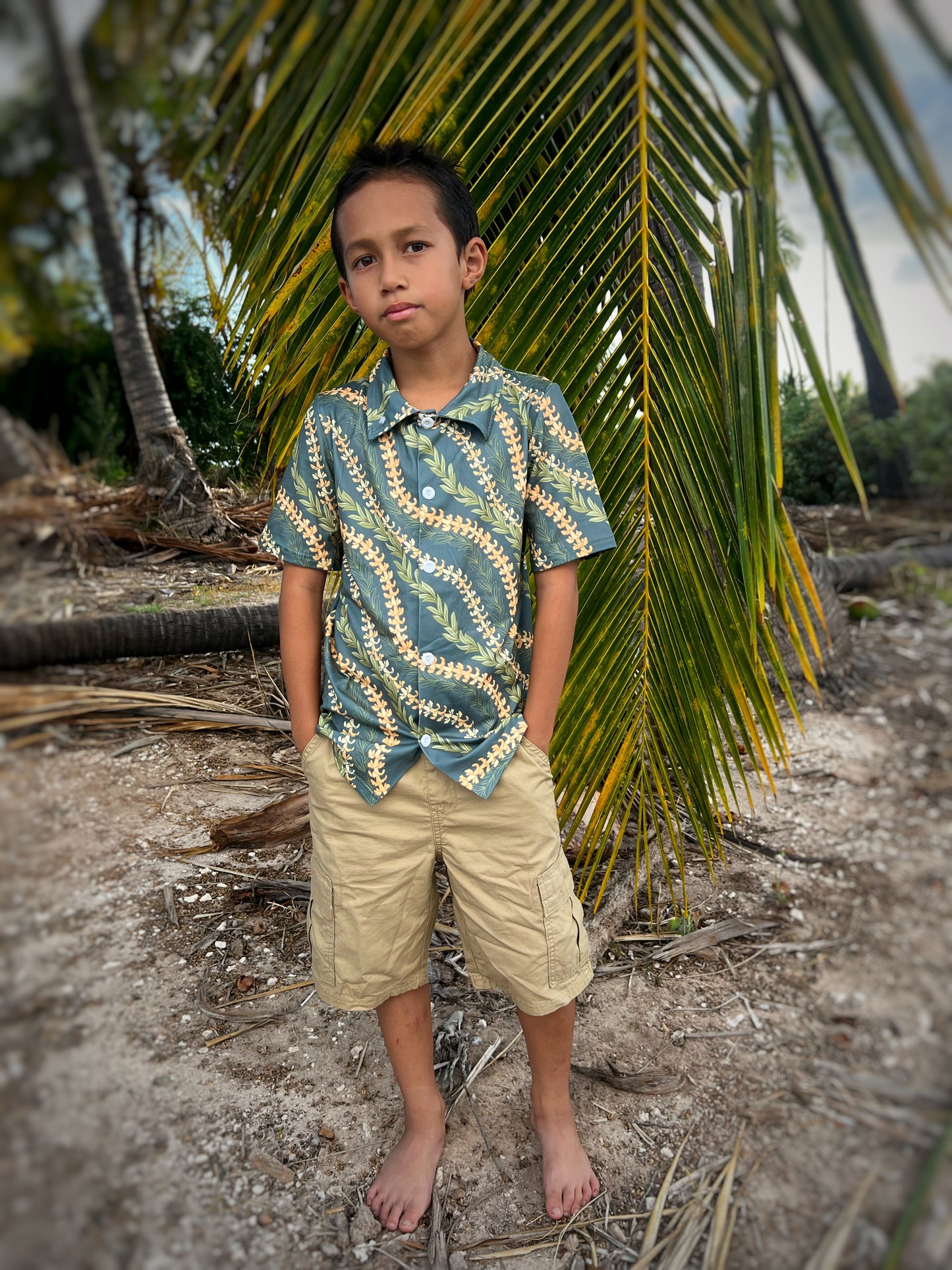 Keiki button up shirts