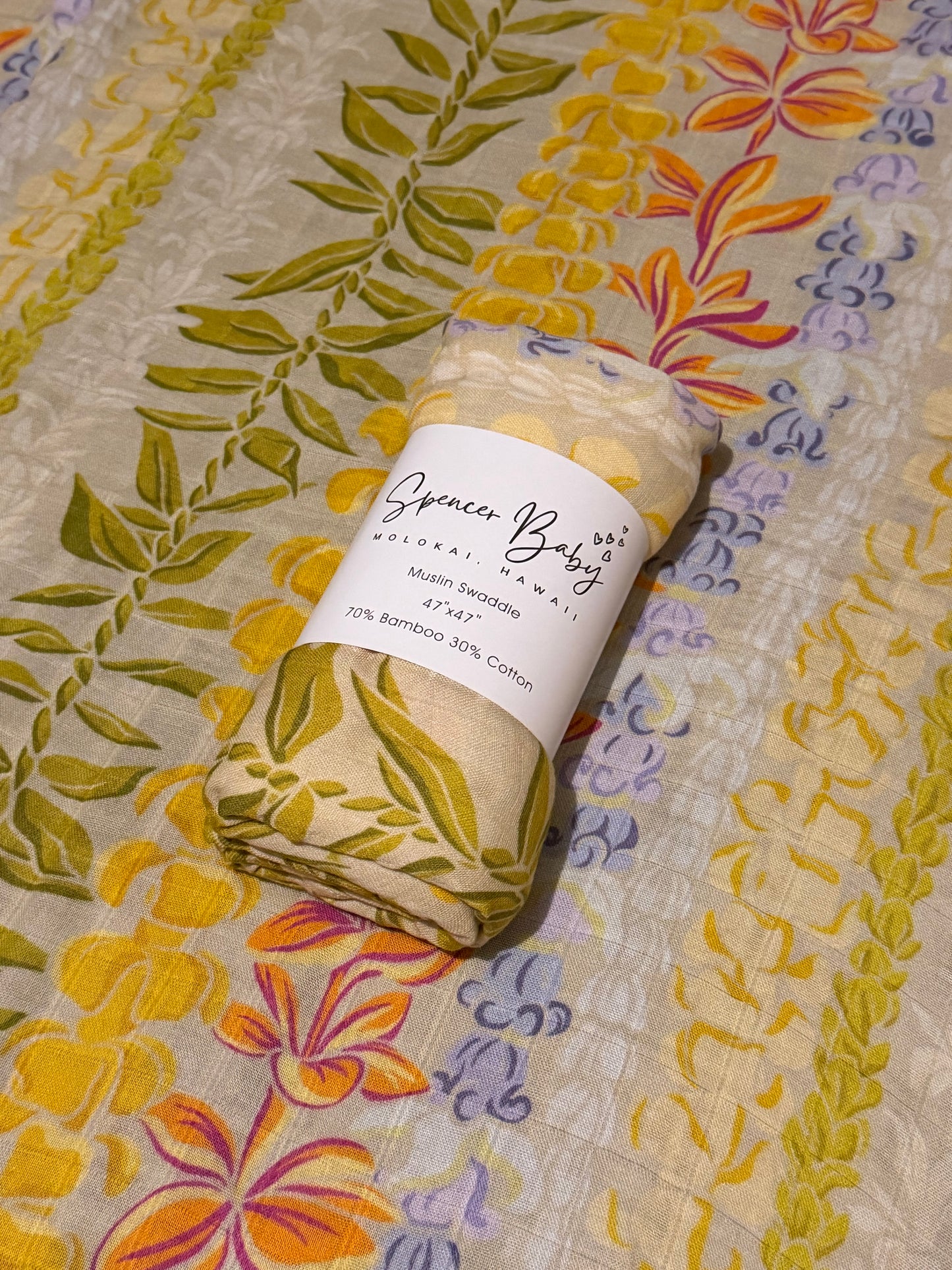 Lei Day Swaddle (tan)