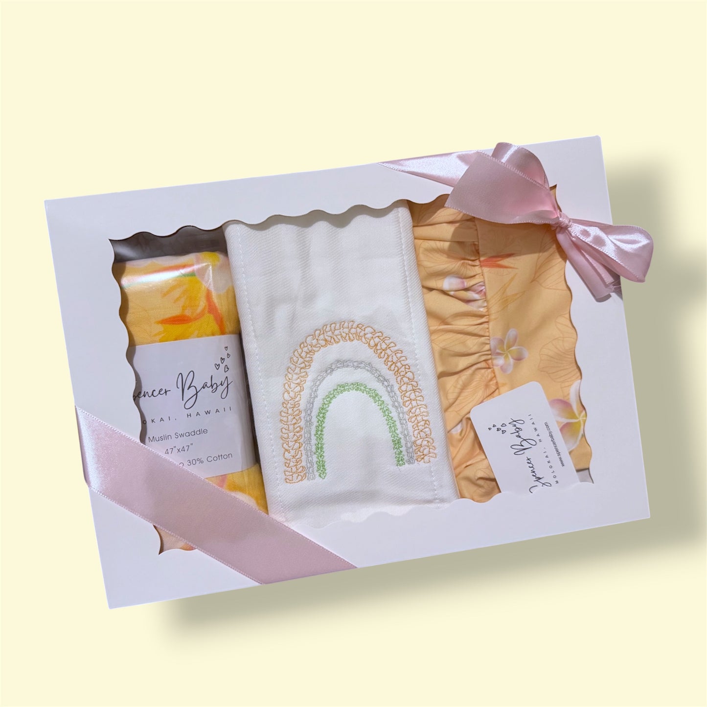 Tropical floral gift set