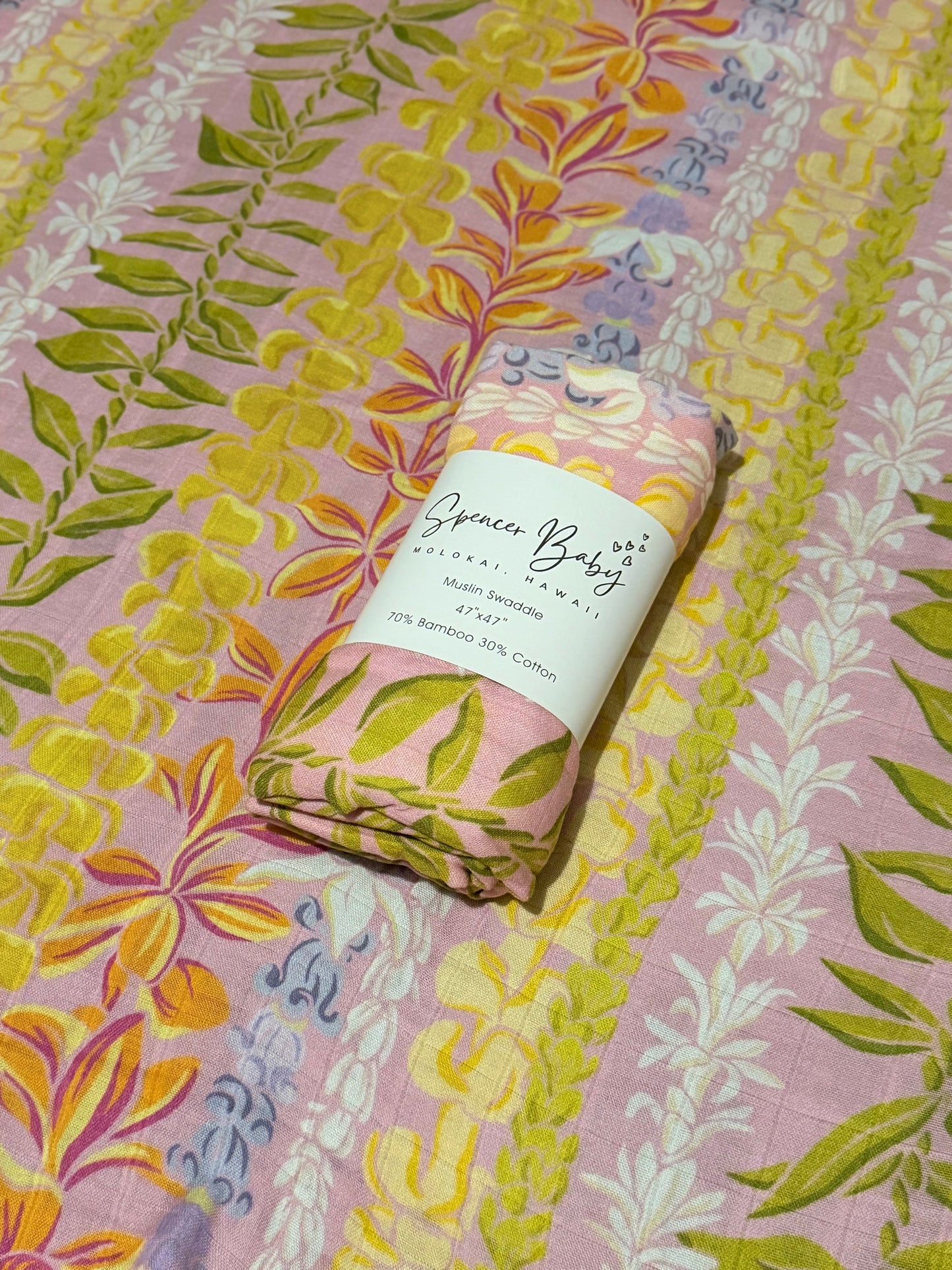 Lei Day Swaddle (pink)
