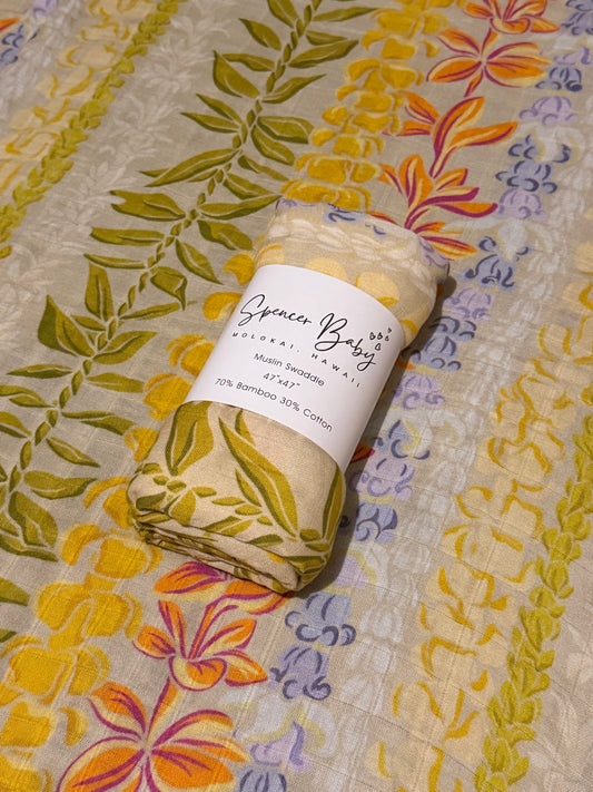 Lei Day Swaddle (tan)